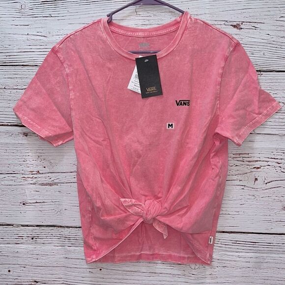 Vans Junior Varsity Wash Girls T-Shirt In Pink Lemonade - Picture 1 of 4